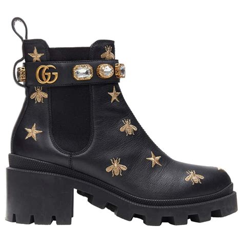 bee boots gucci|gucci platform boots.